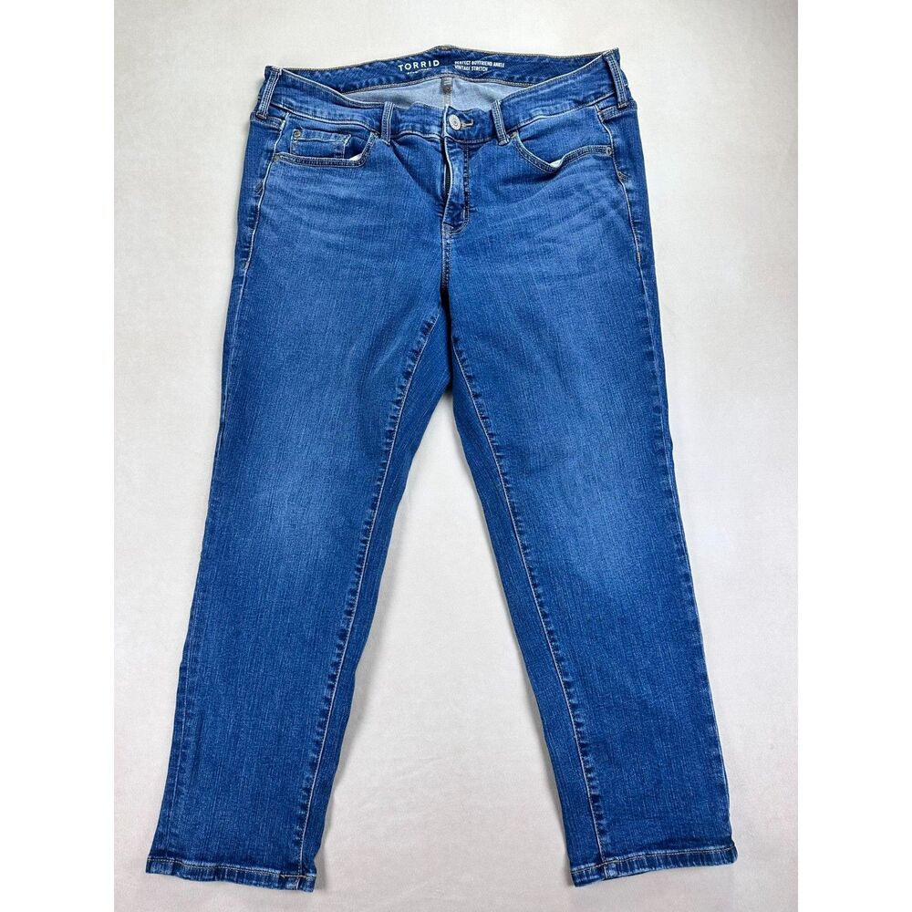 Torrid Perfect Boyfriend Ankle Jeans Women's 14S Vintage Stretch Plus Size